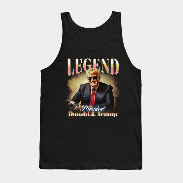 Donald Trump - Legend Vintage Tank Top by Distant War